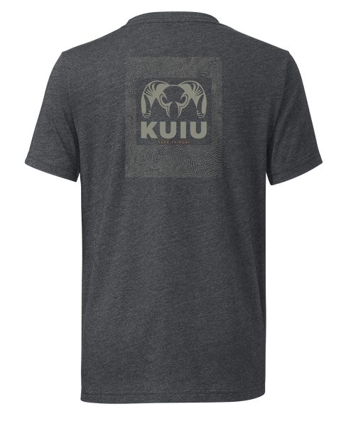Рыболовная рубашка KUIU Youth Topo Back Logo T-Shirt | Charcoal