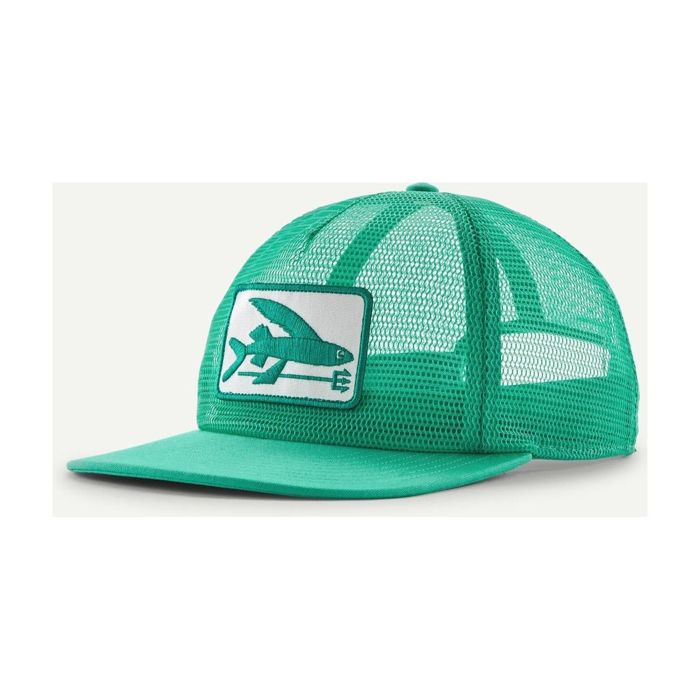 Головной убор Patagonia Breezefarer Cap - Fly Fish Fork: Aqua Stone