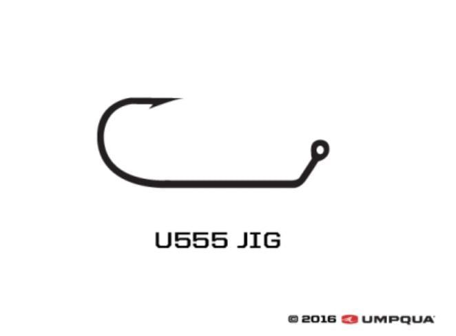 Крючки Umpqua U555 60 Deg. Jig Hook - 50 pack