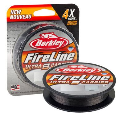 Berkley FireLine Ultra 8, шнур плетёный, 20 lb, 300 ярдов, Smoke