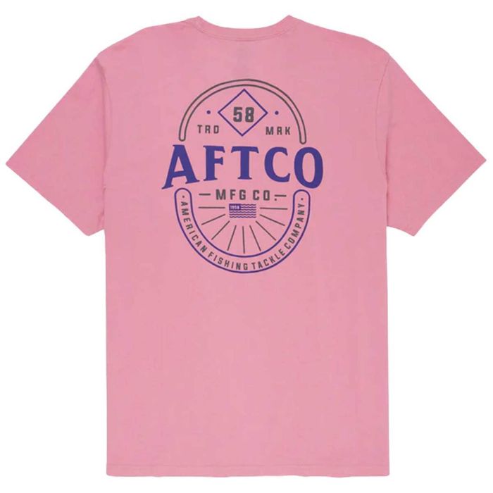 Рыболовная рубашка AFTCO Men's Premier Short Sleeve Casual Shirt - Hazy Rose - XL