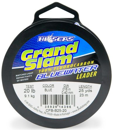 Hi-Seas Grand Slam Bluewater флюорокарбон 20 lb, 25 ярдов