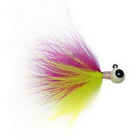 Зимняя приманка Kenders Outdoors PINK/CHARTREUSE MARABOU TUNGSTEN JIG