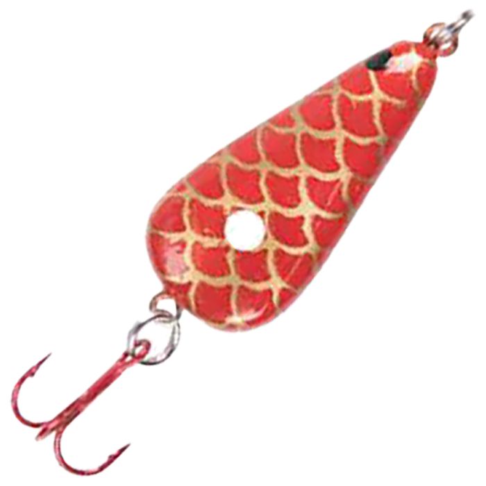 Зимняя приманка Lindy Glow Ice Fishing Spoon - Red Scale, 1/16oz