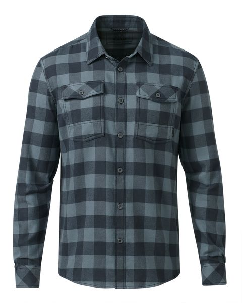 Рыболовная рубашка KUIU Outlet Field Flannel Shirt | Slate Buffalo Check