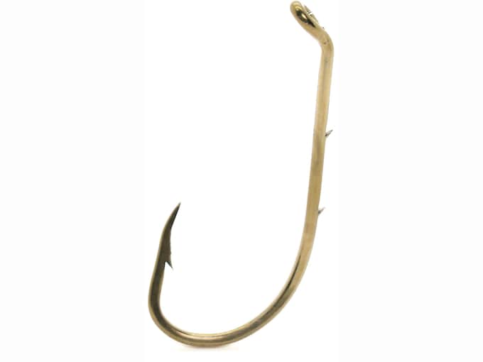 Крючки Mustad Beak Special Long Shank Down Eye Hook #8 Bronze 10PK