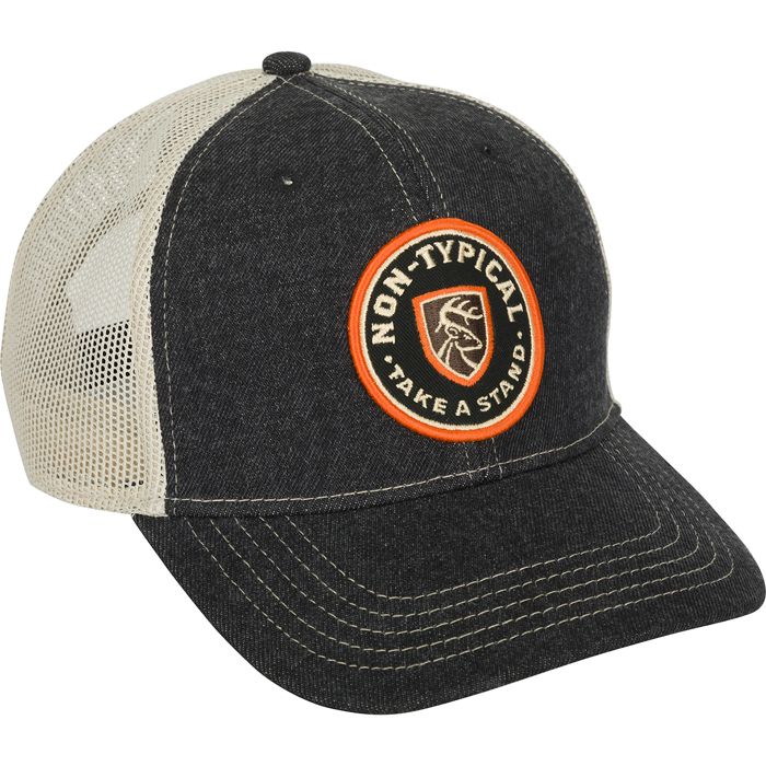 Головной убор Take A Stand Circle Patch Mesh Back Cap - Black/Tan / One Size Fits Most