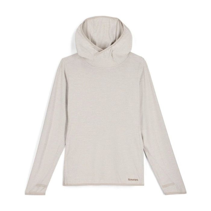 Рыболовная рубашка Fly Fish Food Logo Simms Women's Stone Cold Hoody - Lunar Gray