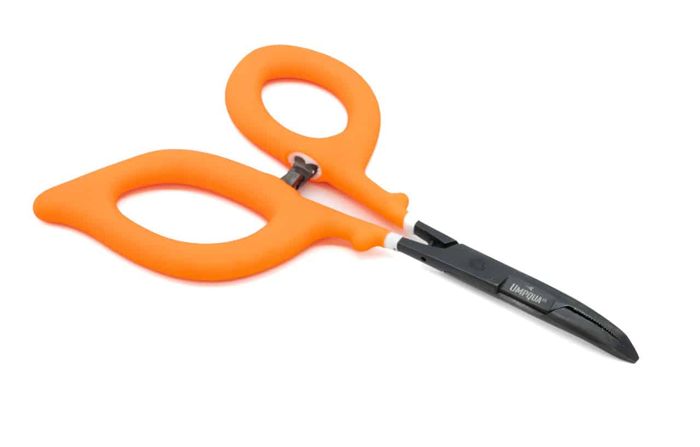 Аксессуар нахлыстовика Umpqua River Grip PS Curved Scissor Forceps 6" ~ Orange