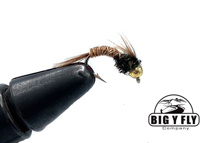Крючки Big Y Fly Co. Flashback Pheasant Tail Curved Hook-Beadhead