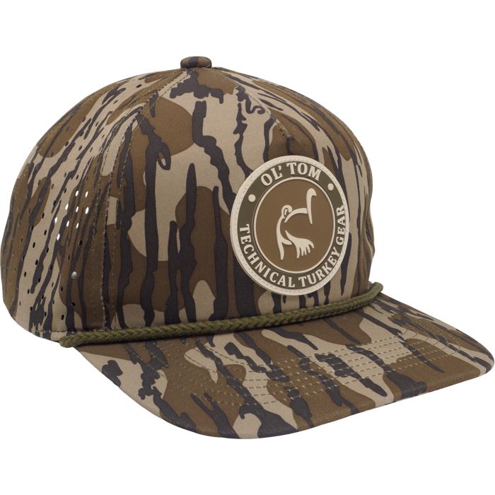Охотничий камуфляж Ol' Tom Perforated Cap - Mossy Oak Original Bottomland / One Size Fits