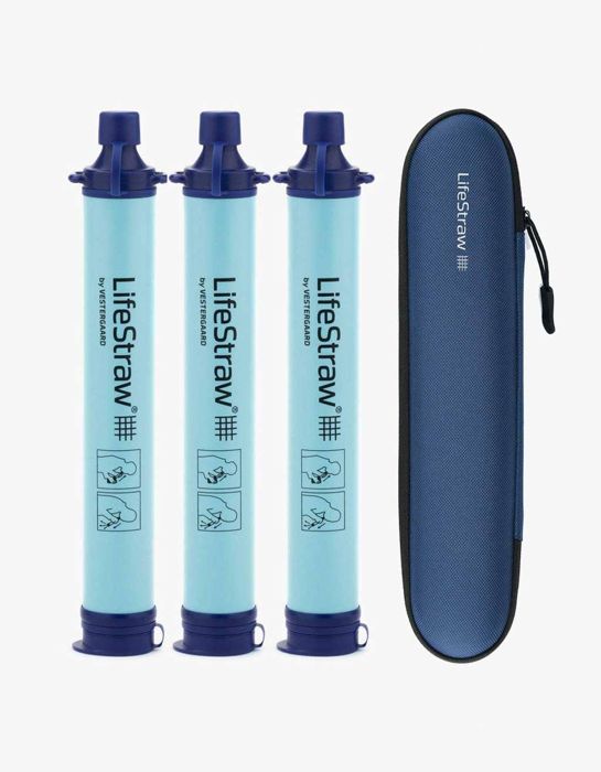 Фильтр для воды LifeStraw Water Filters & Purifiers LifeStraw 3 Pack and Carry Case