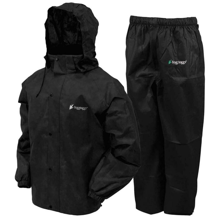 Непромокаемая одежда Frogg Toggs Men's Classic All-Sport Waterproof Rain Suit - Black - XL