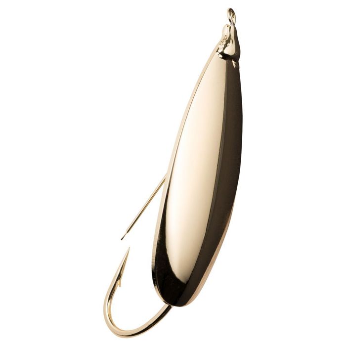 Колеблющаяся блесна Berkley Johnson Lures Silver Minnow Casting Spoon - Gold, 3/4oz, 2-3/4