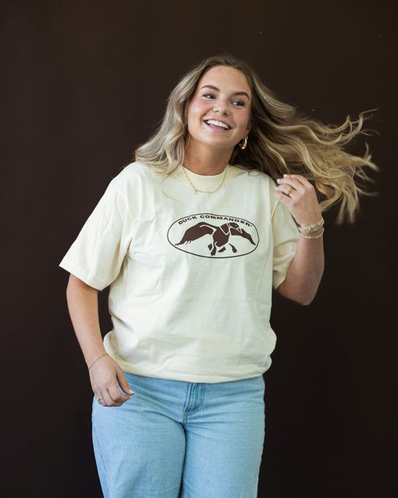 Рыболовная рубашка Duck Commander Tan Unisex Logo Tee