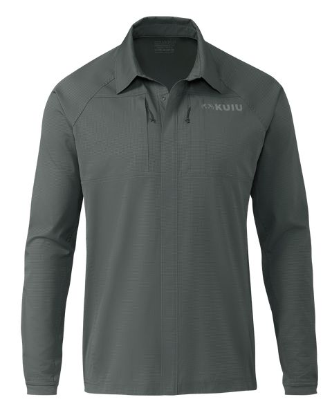 Рыболовная рубашка KUIU Tiburon Hybrid Snap Shirt | Stone