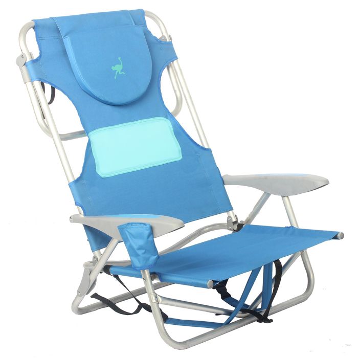 Кемпинговая мебель Deltess Ostrich Ladies' Comfort and On-Your-Back Chair, Blue