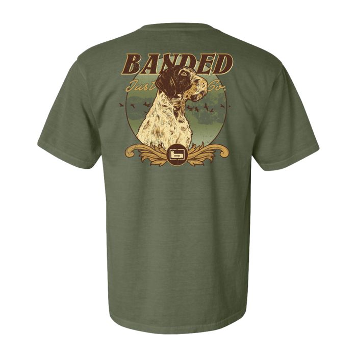Рыболовная рубашка Banded Wirehaired Pointer Tee - June 2024 Tee of the Month