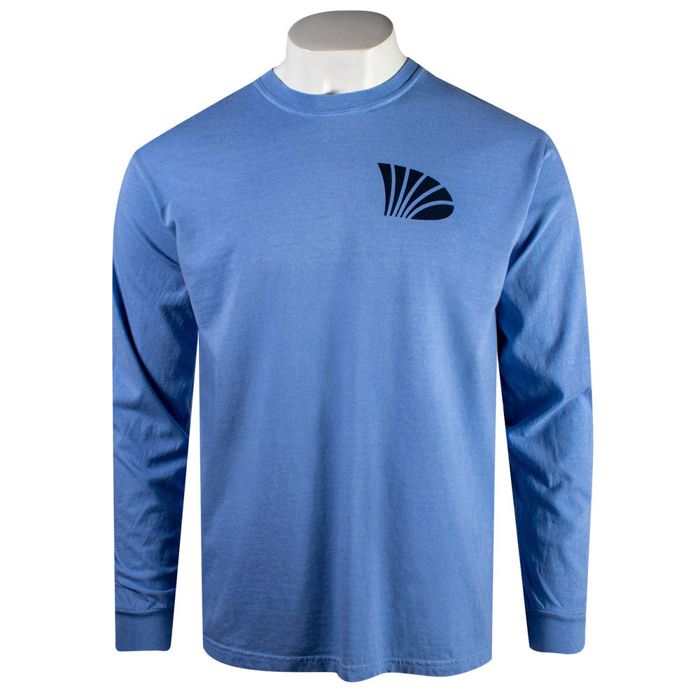 Рыболовная рубашка ATS St. Croix Washed Denim Comfort Colors Long Sleeve