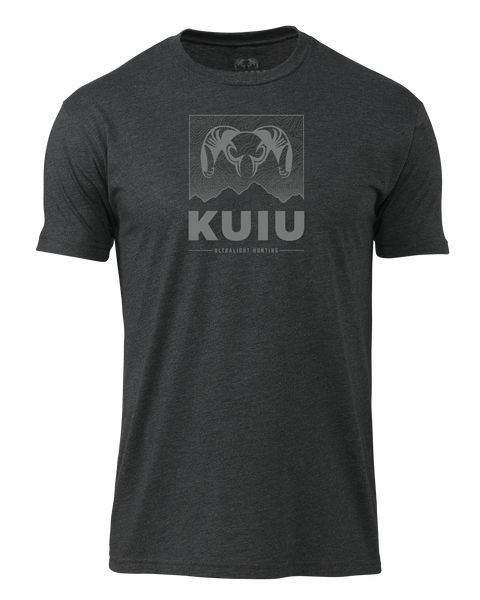Рыболовная рубашка KUIU Topo Mountain T-Shirt | Charcoal