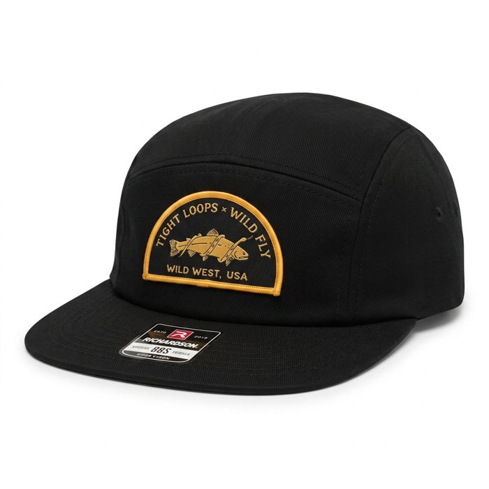 Головной убор Wildfly Productions Tight Loops x Wild Fly "Wild West" Black 5-Panel Camp Ha