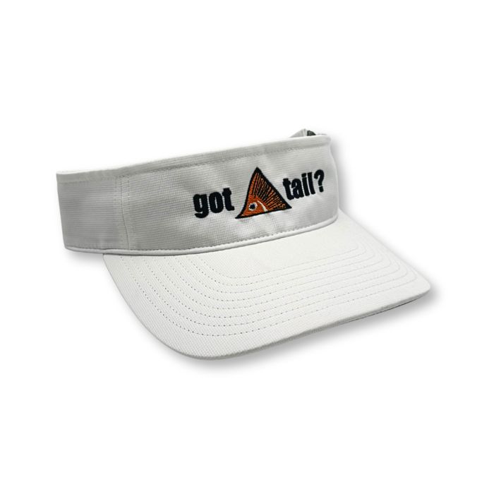 Головной убор Richardson Got Tail? White Visor - Got Tail? Logo