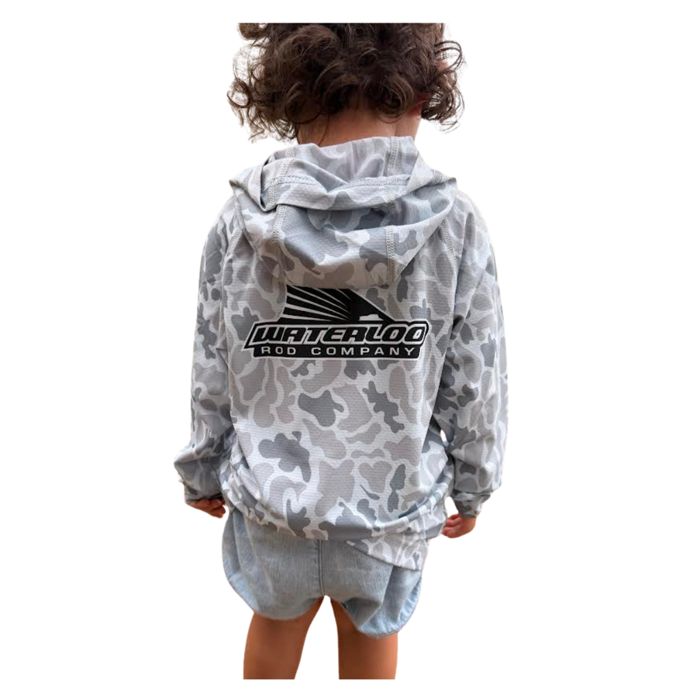 Рыболовная рубашка Waterloo Rods Waterloo Youth Camo Long Sleeve Performance Hoodie - Tail