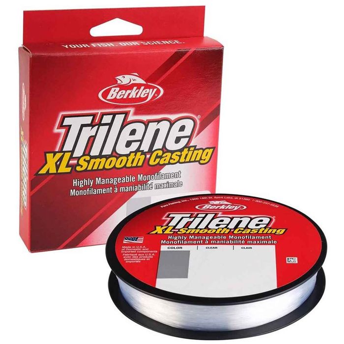 Монофильная леска Berkley Trilene XL Monofilament Fishing Line - 8lb, Clear, 330yds