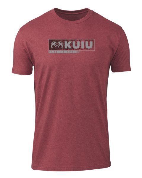 Рыболовная рубашка KUIU Here to Hunt Gritstone T-Shirt | Cardinal