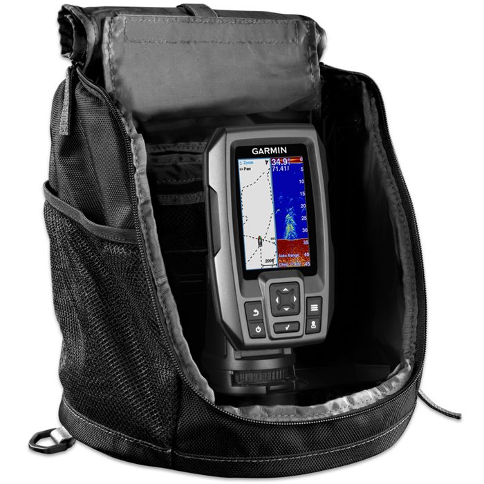 Эхолот Garmin STRIKER 4 CHIRP Dual-beam Transducer Fish Finder with GPS - With Portable Bu
