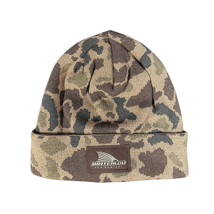 Головной убор Waterloo Rods Waterloo Bark Duck Camo Beanie - Tails Up