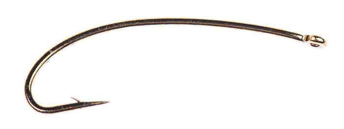 Крючки Hareline Core 1270 Curved Nymph Bronze Hook