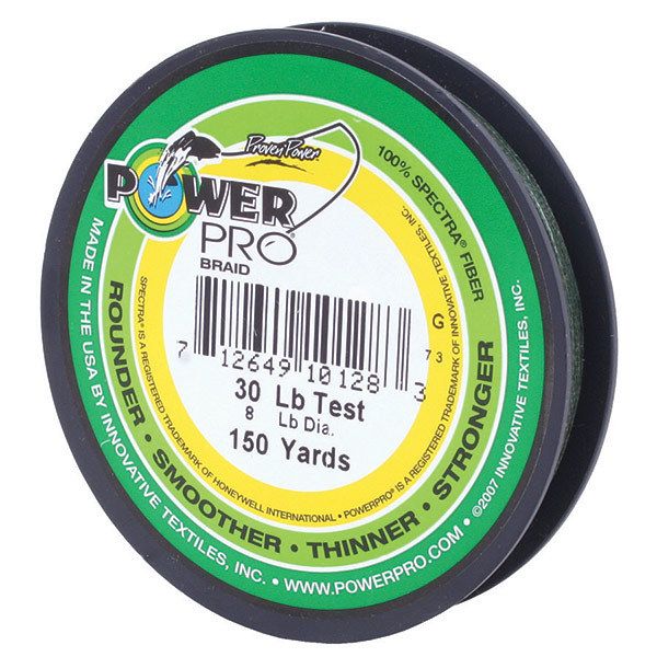 Плетёный шнур POWER PRO Spectra Braided Fishing Line, 30Lb, 150Yds, Green