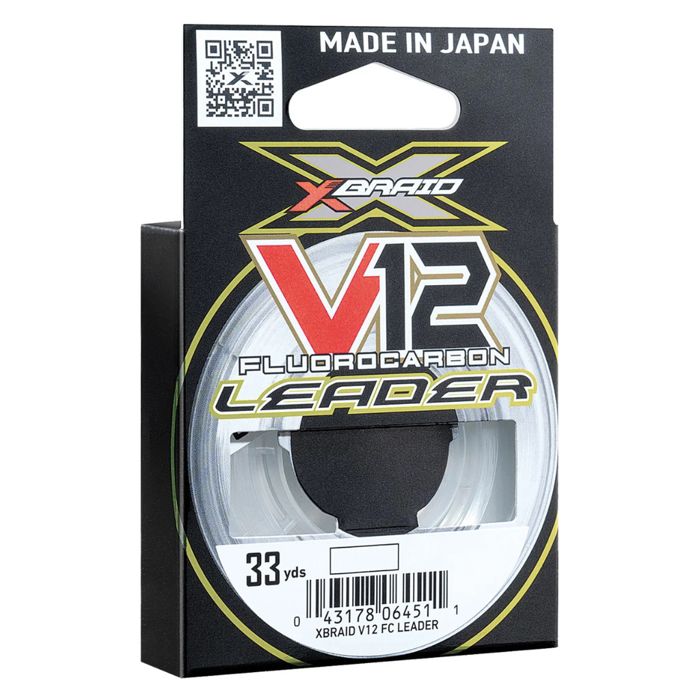 Поводковый материал Daiwa XBraid V12 Fluorocarbon Leader 33Yds 20lb