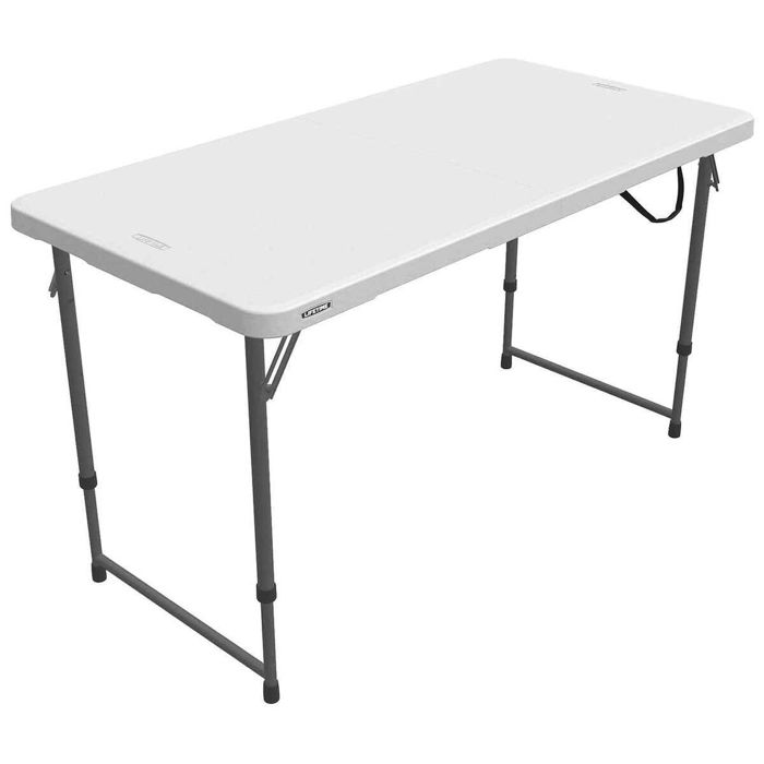 Кемпинговая мебель Lifetime 4-Foot Adjustable Fold-In-Half Table