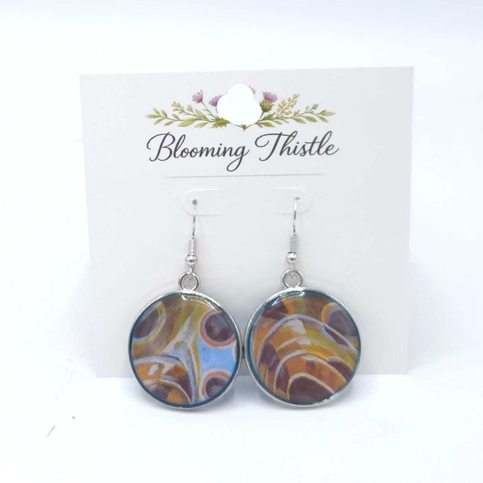 Коробка для мушек River Relics Upcycled Fly Box Earrings - By Blooming Thistle
