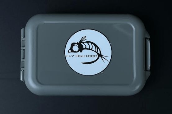 Коробка для мушек Adamsbuilt Fly Fish Food Logo Fly Box - Gray Double Sided, Medium W/Easy