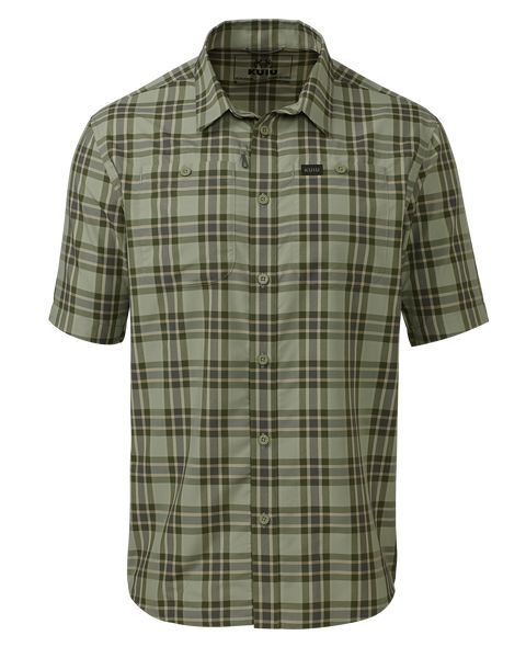 Рыболовная рубашка KUIU Borrego SS Shirt | Verde Crosscheck Plaid