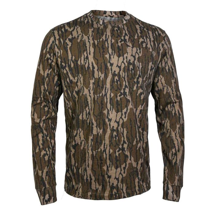 Рыболовная рубашка Rustic Ridge Men's Mossy Oak Bottomland Cotton Long Sleeve Hunting Shir