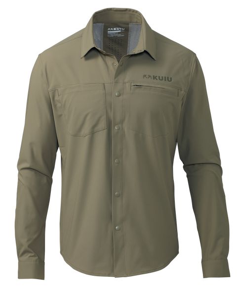 Рыболовная рубашка KUIU Mesa Vented LS Snap Shirt | Khaki