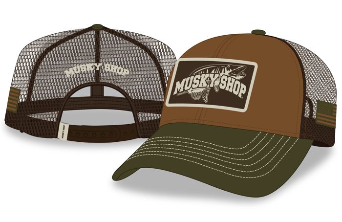 Головной убор Musky Shop Olive Brown Mesh Cap