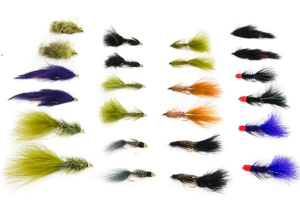 Мушки Big Y Fly Co. Buggers, Leeches Assortment--24 Flies #16
