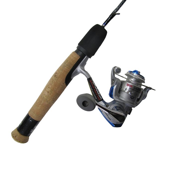 Комплект удилище + катушка HT Enterprises Polar Fire Blue Ice Fishing Rod and Reel Combo