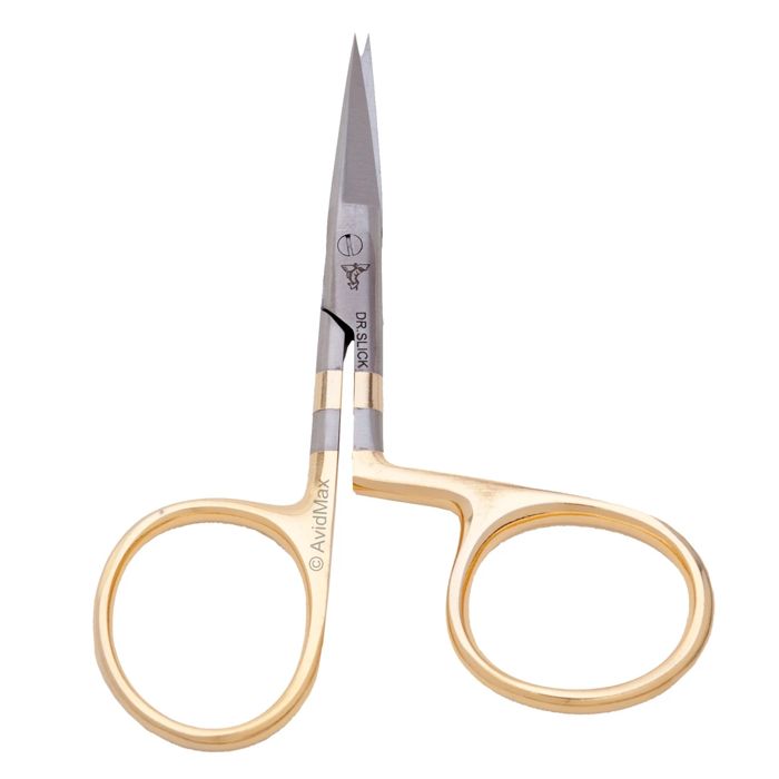 Ножницы Dr. Slick Twisted Loop Scissors Serrated Straight Blade for Fly Tying
