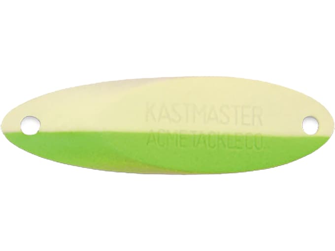 Колеблющаяся блесна Acme Kastmaster Glow Spoon Green Stripe 1 oz