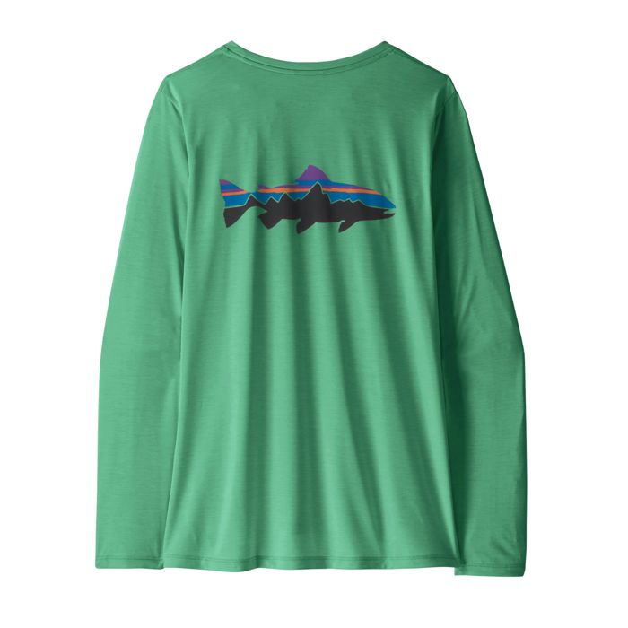 Рыболовная рубашка Patagonia Women's Long-Sleeved Capilene Cool Daily Shirt - Fitz Roy Tro