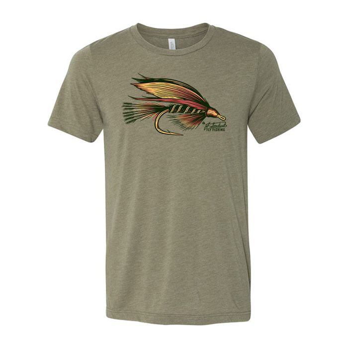 Рыболовная рубашка J. Stockard Fly Fishing Signature Tee w/ Winged Wet Fly