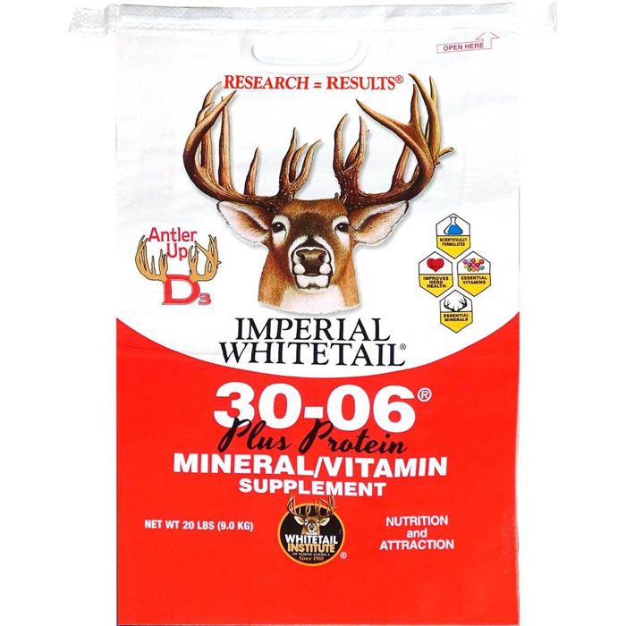 Подкормка для дичи Whitetail Institute 30-06 Mineral/Vitamin Plus Protein Whitetail Deer S