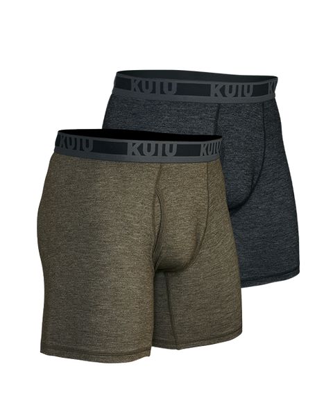 Термобельё KUIU ULTRA Merino Boxer Brief 2-Pack | Black-Ash