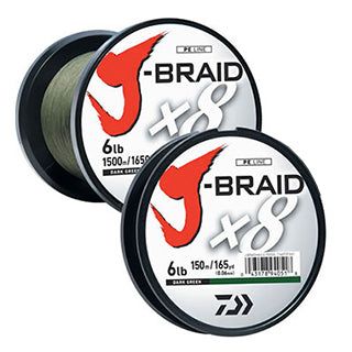 Плетёный шнур Daiwa J-Braid 65lb 300M - Dark Green